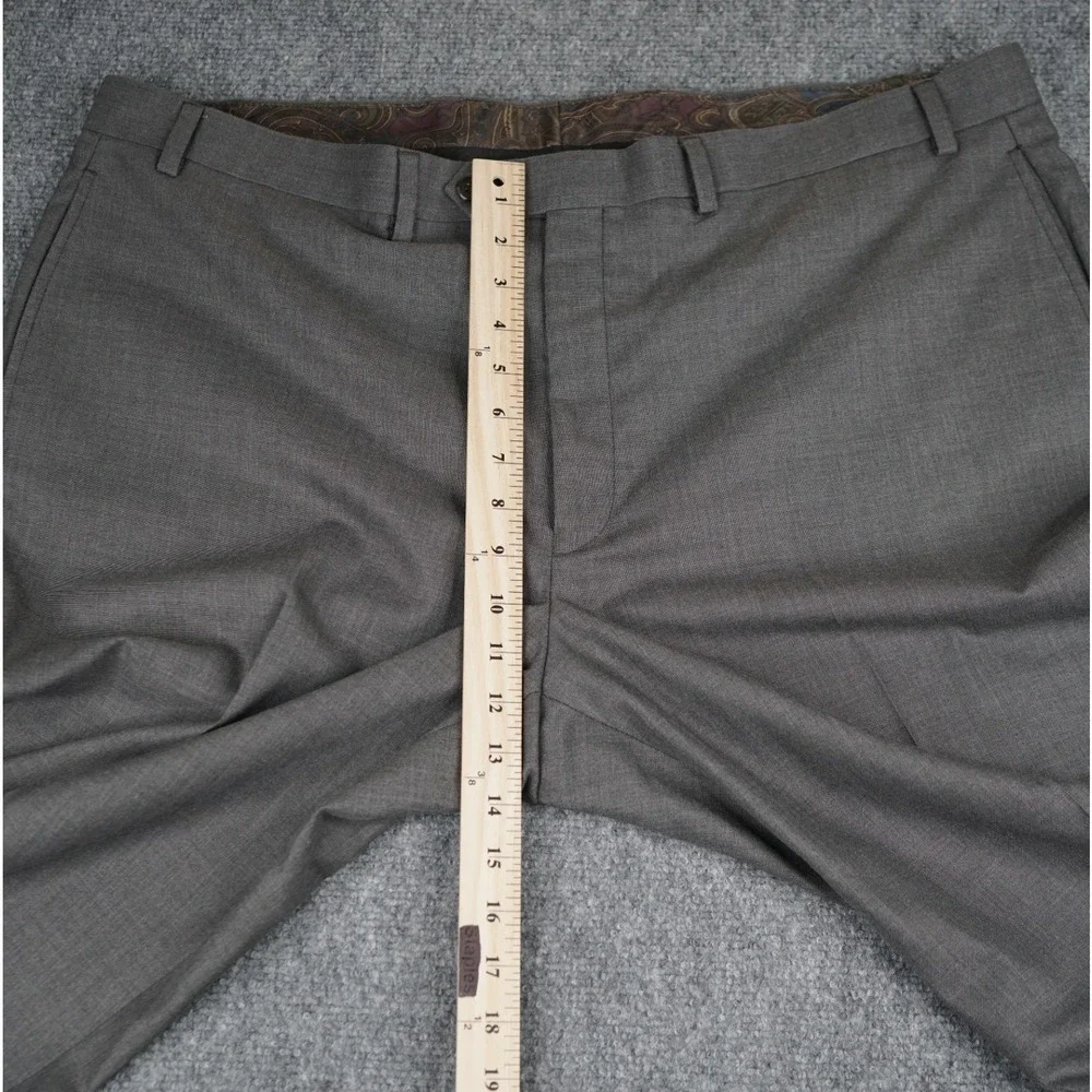 Lauren Ralph Lauren Dress Pants Mens 42x32‎ Gray Flat Front Classic Trousers